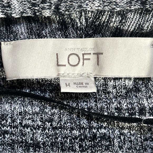 Loft Heather Gray Open Front Cardigan Size Medium - Picture 5 of 9